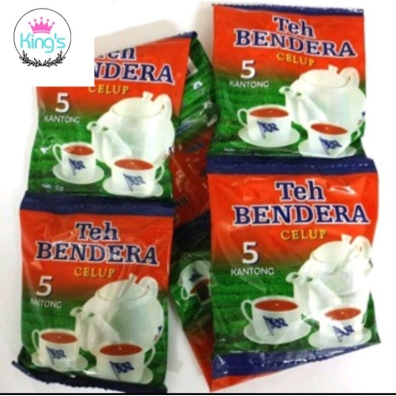 

{TokoKing's}Teh Celup Bendera Sachet isi 6(1/2 lusin) @ 5 Teabags