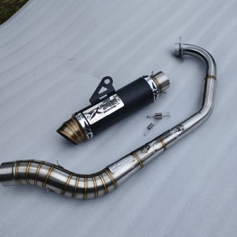 knalpot racing mx king original RAVEN SPEED solo style Malaysia style