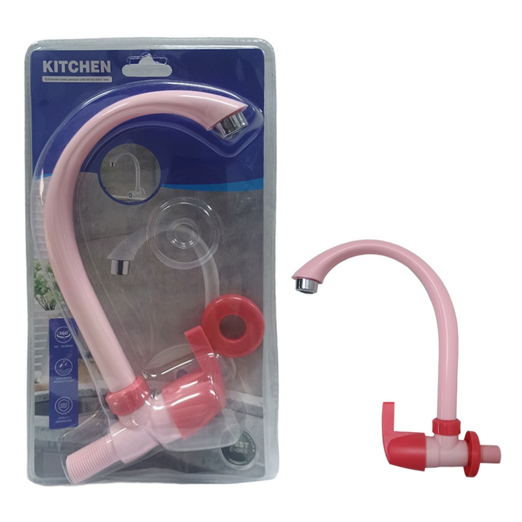 KRAN ANGSA CUCI PIRING PLASTIK ABS KERAN WASTAFEL CUCI PIRING TEMBOK