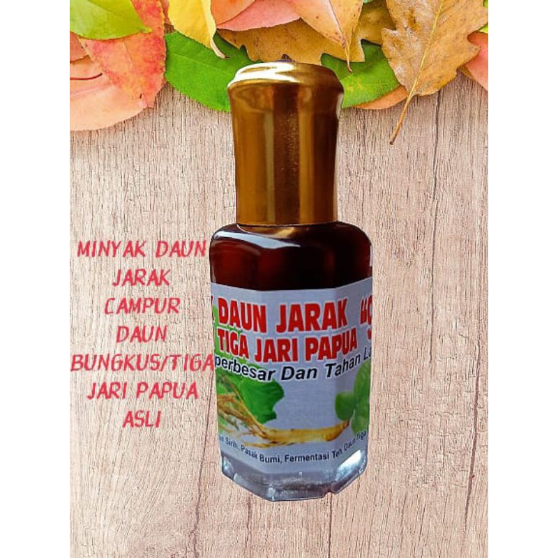 OBAT MINYAK DAUN JARAK ORI Dan Daun Tiga Jari papua