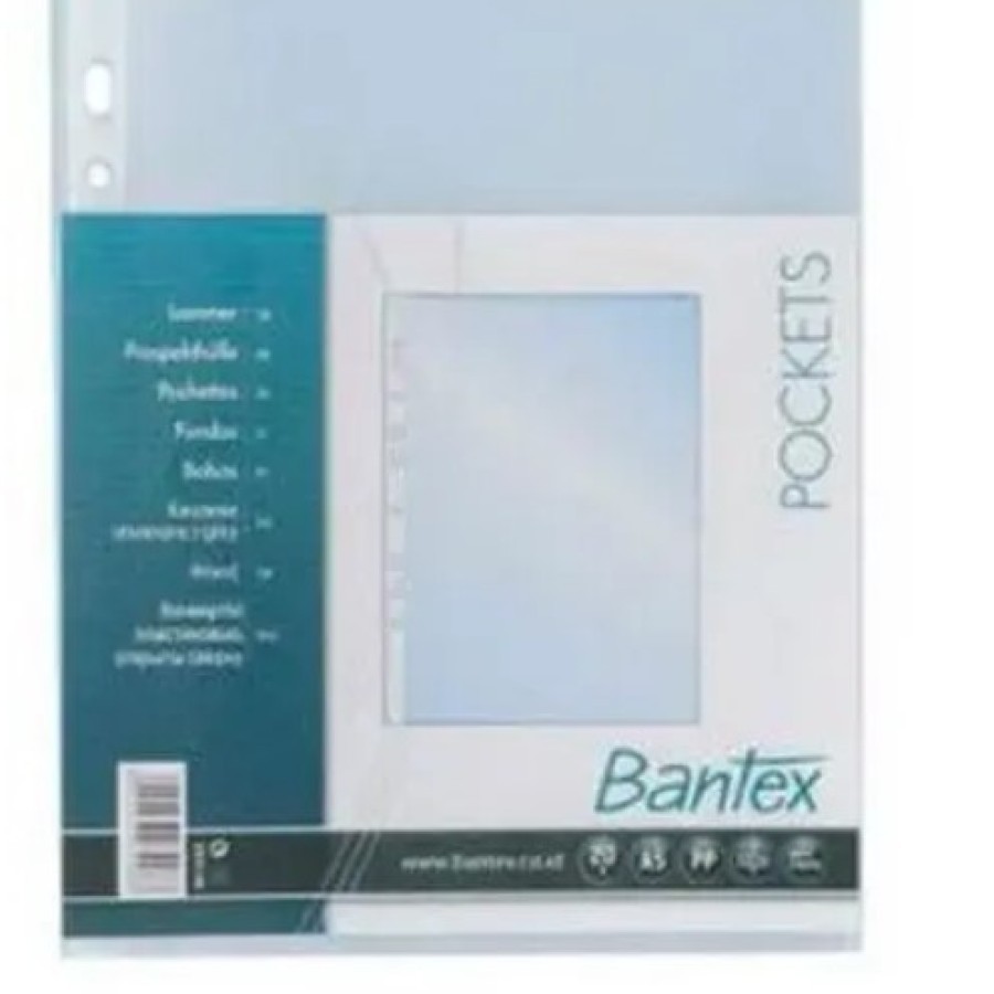 

Bantex Pocket Clear (20 Sheets) 0.06mm thickness Folio 8843