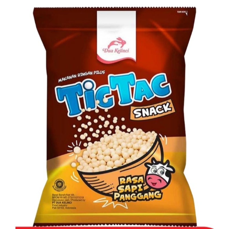 

Dua Kelinci Tic Tac Snack Pilus Sapi Panggang 80 gram