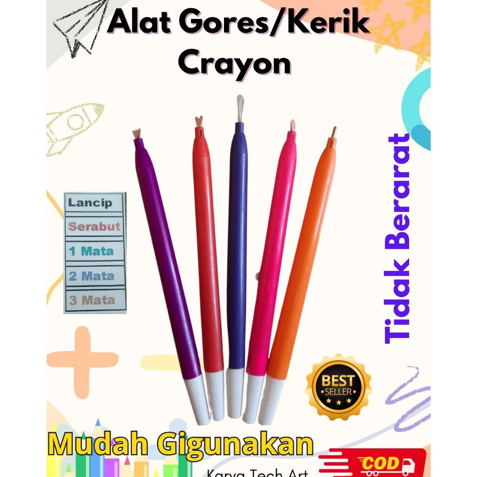 

Diskon Meriah ALAT GORESKEROKKERIK CRAYON BONUS BOX TEMPAT SIMPAN dan MATA KERIK DARI TEMBAGA ANTI KARAT Gagang plastik