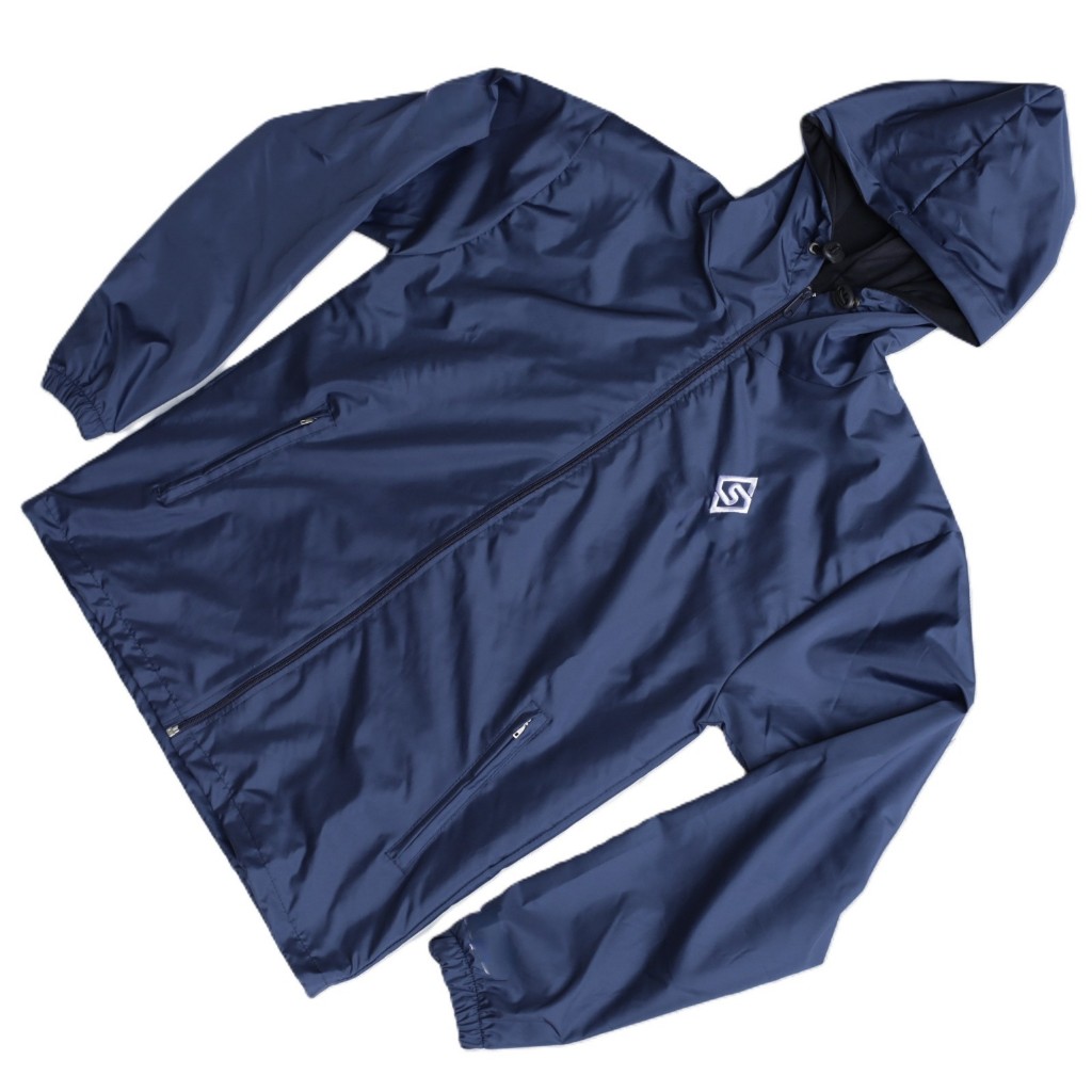 ssone Jaket parasut olahraga joging gym pria wanita waterproof  bahan parasut premium jaket sport