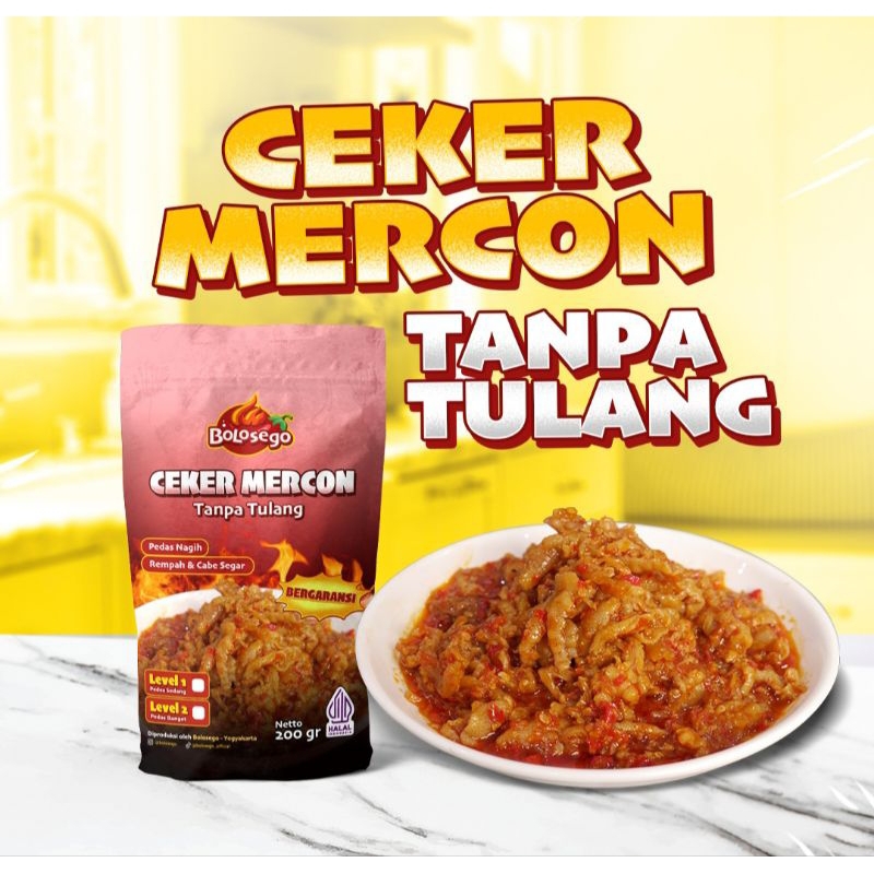 

BOLOSEGO CEKER MERCON Halal dan Bergaransi 200 Gram