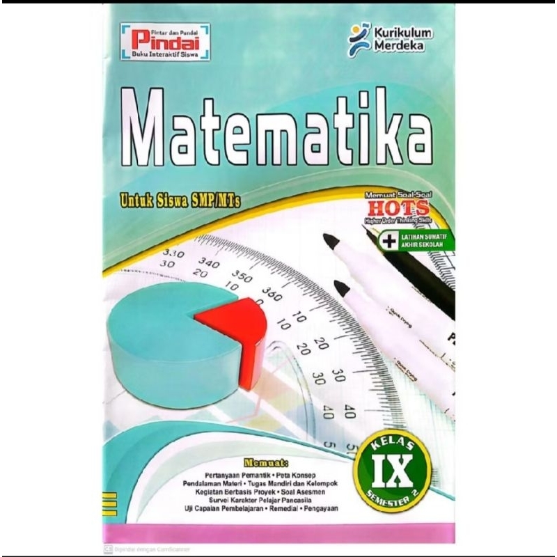 Buku LKS Matematika Kelas 9 SMP/MTskurikulum Merdeka Semester 2