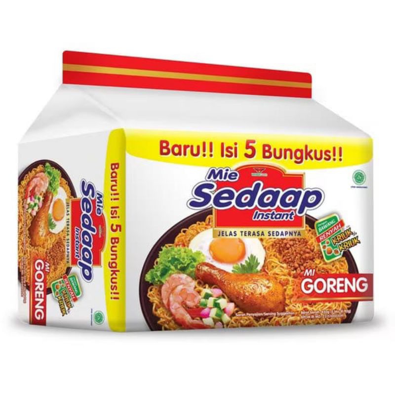 

Mie Sedaap Instant Baru! Isi 5 Bungkus!!