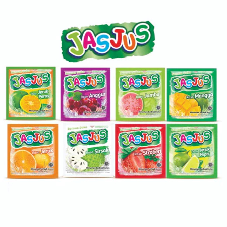 

Jasjus Minuman Buah Segar Instant - Netto 10bks x 8gr / Jasjus Jas Jus Minuman Serbuk Rasa Buah 10 Sachet