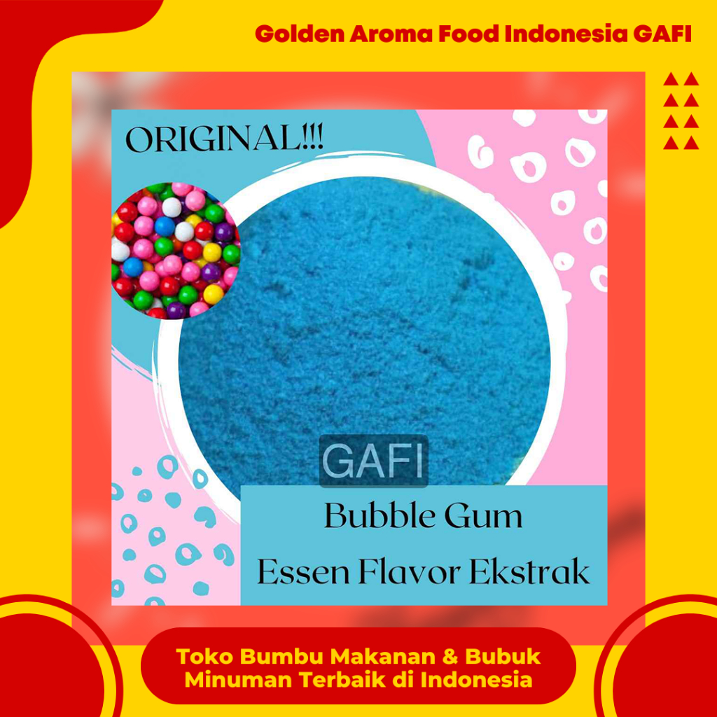 

Bubuk Bubble Gum Pure Efe 1/2 kg Murni Essen Flavour Ekstrak 500 Gram Serbuk Permen Karet Esen Pure Plain Essence Flavor Essential Murah