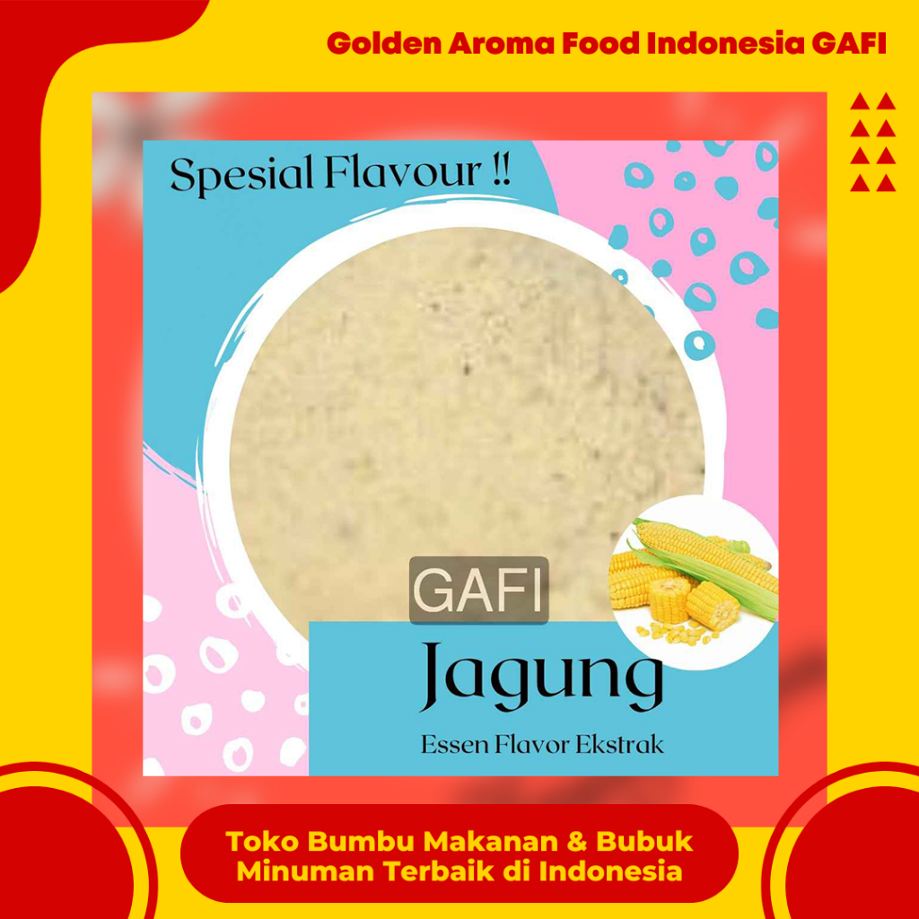 

Bubuk Jagung Pure Efe Murni Essen Flavour Ekstrak Essential 500 Gram Serbuk Corn Pure Plain Essence Flavor Extract Esen no gula no creamer Murah Supplier GAFI Bandung Cookies Minuman Esenses Eskrim HALAL FOOD GRADE