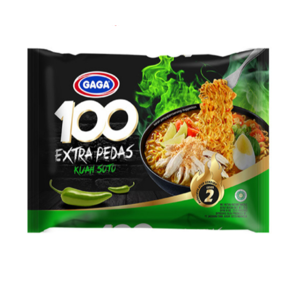 

Gaga 100 Kuah Soto Extra Pedas 75 gr
