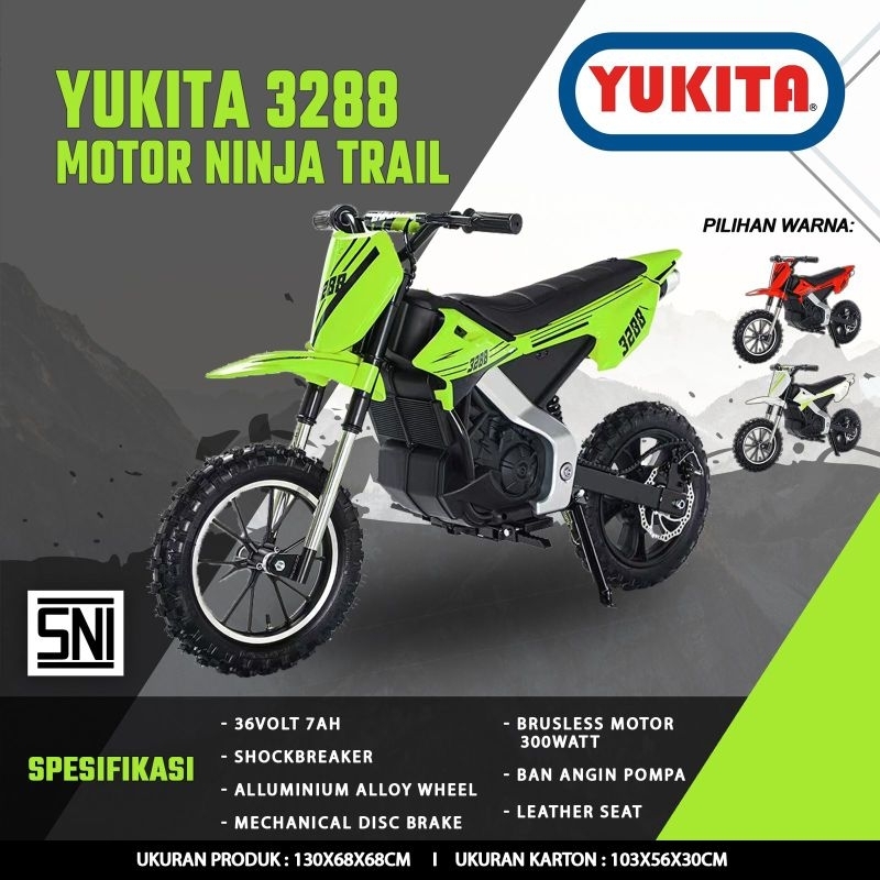 Motor aki anak NINJA Trail Yukita 3288