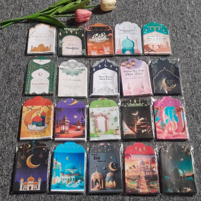 

10 pack amplop lebaran muslim