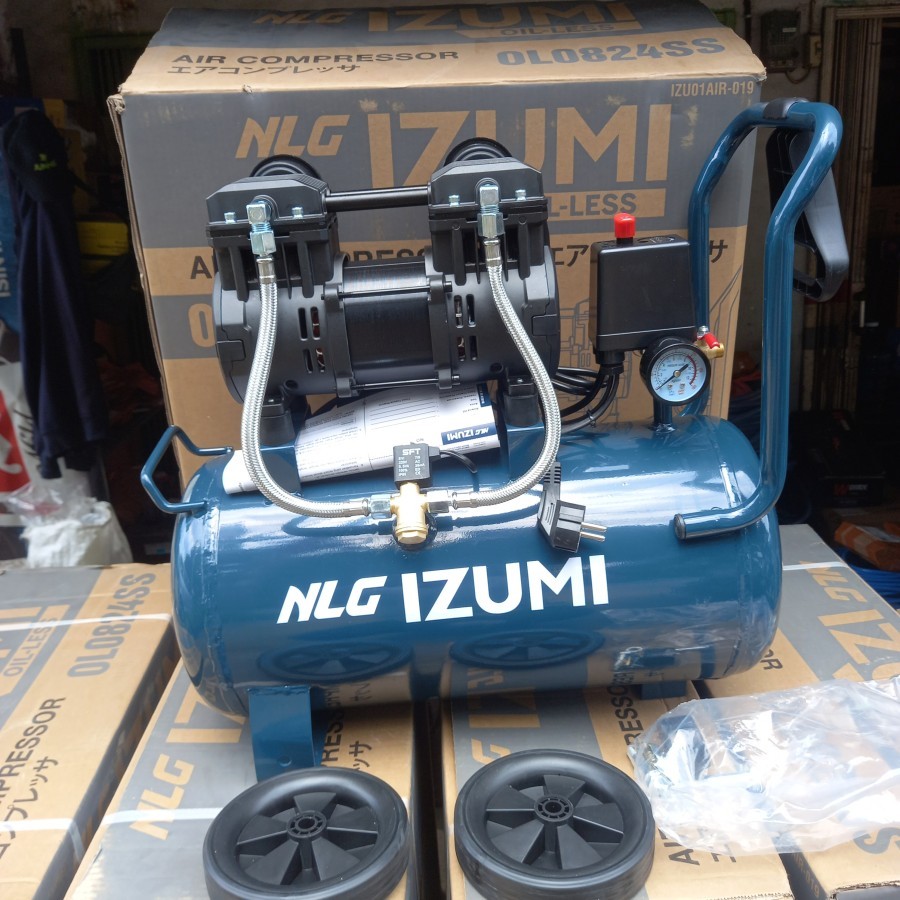 IZUMI NLG KOMPRESOR COMPRESSOR OILESS 1 HP 24 LITER KOMPRESOR UDARA ANGIN
