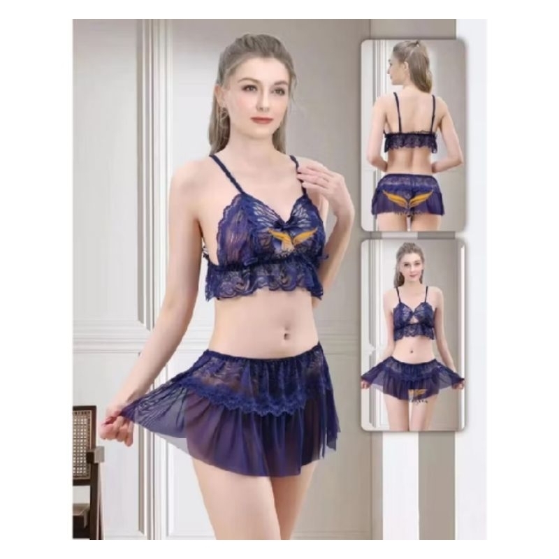 lingerie tile premium mini dres transparan// lingerie rok mini // lingerie tile// lingerie mini