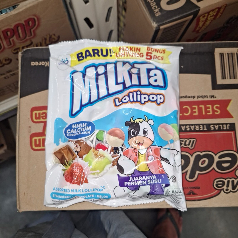 

Milkita Lollipop mix sak isi 30 pcs