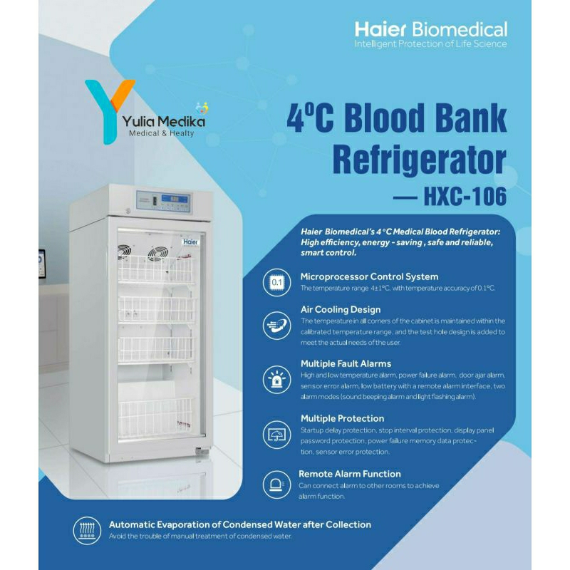 HAIER Blood Bank Refrigerator HXC-106