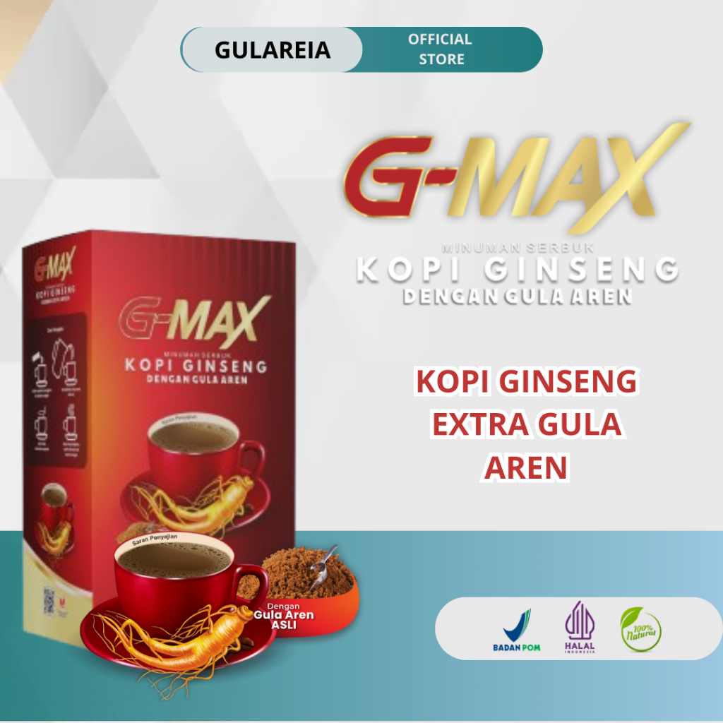 

KOPI G MAX GINSENG 1 BOX 100% Halal & BPOM PRIVASI AMAN