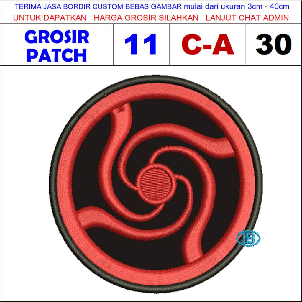 PATCH BORDIR LOGO ANIME JUJUTSU KAISEN C-A30