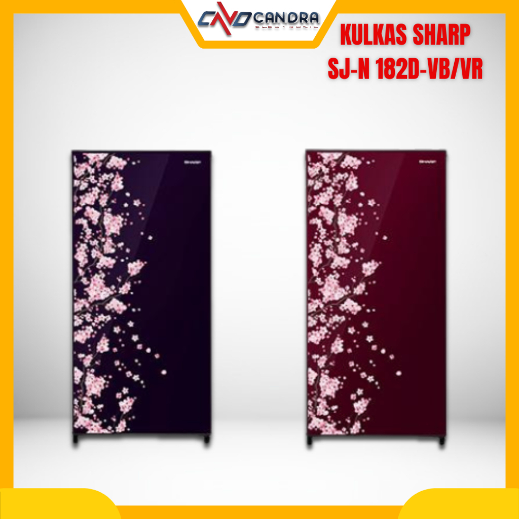 Kulkas Satu pintu 166liter SHARP SJ-N 182D VB/VR/Kulkas 1 Pintu SHARP
