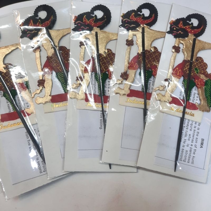 

miniatur souvenir wayang pembatas buku bacaan (paket 10pcs)