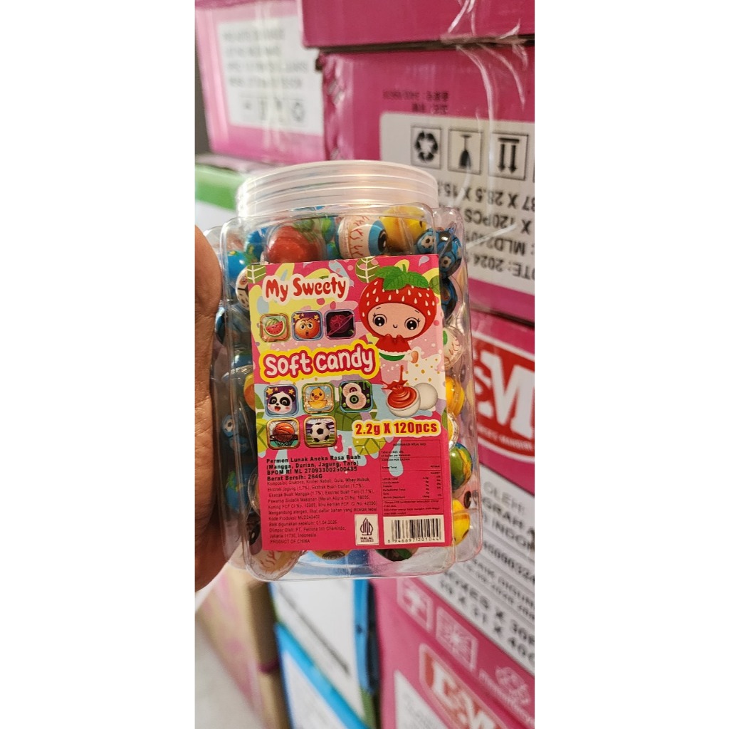 

Permen Lunak My sweet Bola Mata Viral isi 120 Pcs（Mata Mini )