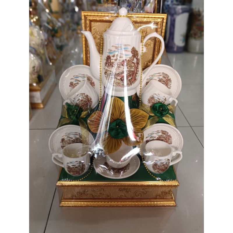 parcel tea set keramik klasik