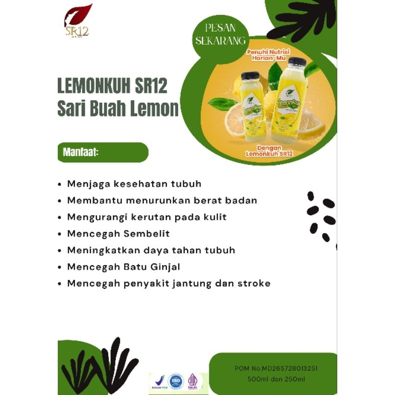 

SR12 LEMONKUH Sari Buah Lemon