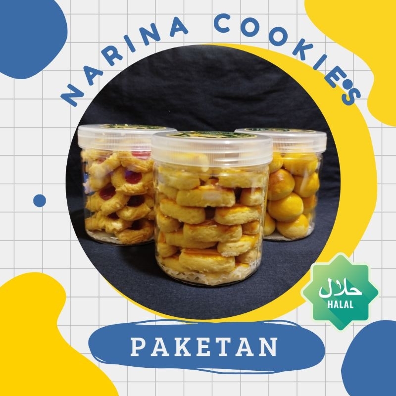 

Paketan Narina Cookies Halal PAKET BELI 2 (tulis pesanan di pesan opsional) BEBAS PILIH
