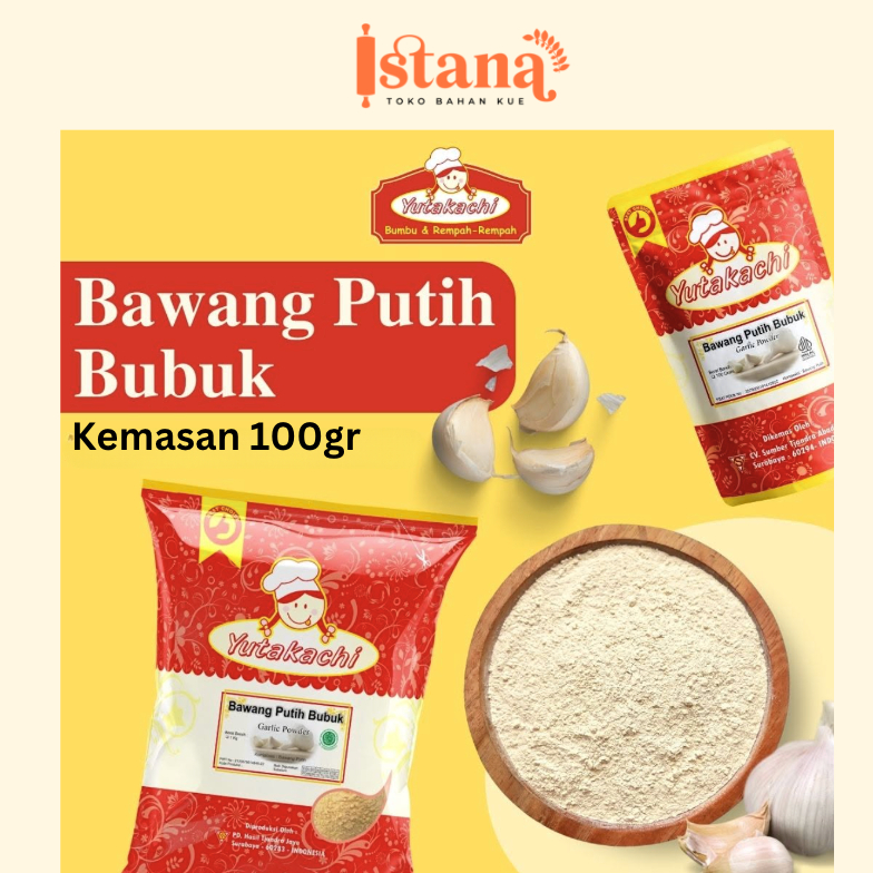 

YUTAKACHI BAWANG PUTIH BUBUK 100 GR GARLIC POWDER