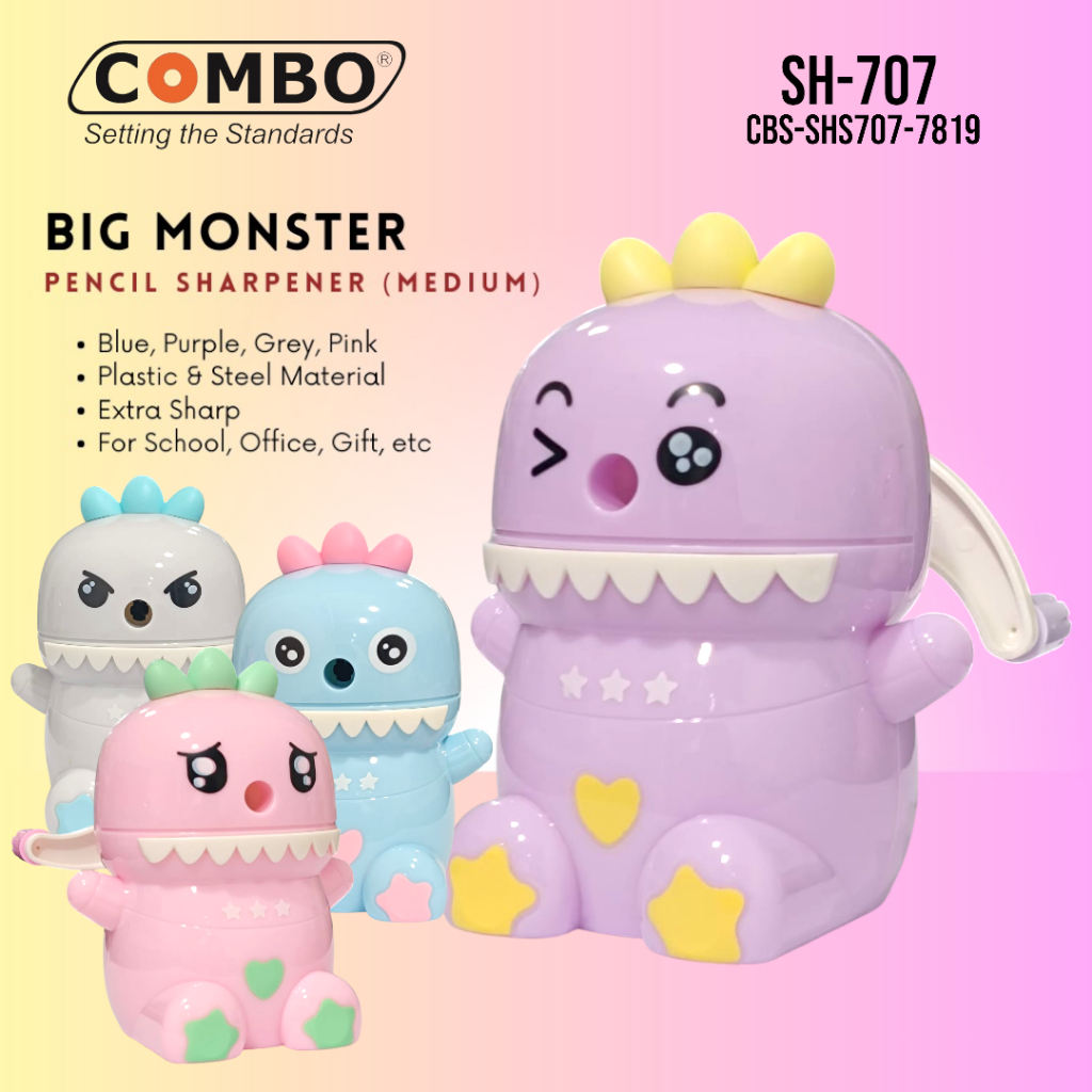 

Serutan Pensil Putar / Rautan Meja Lucu / Auto Pencil Sharpener SH-707 / Serutan Pensil Big Monster / Table Mechanical Sharpener