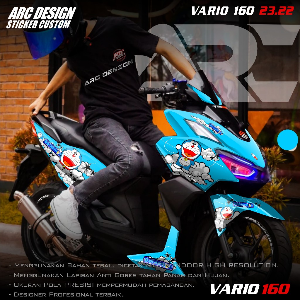 (COD PROMO) TERBARU Decal Sticker All New Honda Vario 160 2022 2023 2024 2025 Full body - Stiker Sko