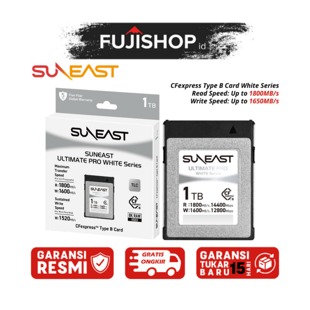 SUNEAST CFexpress 1TB Type B Card White Series Ultimate PRO