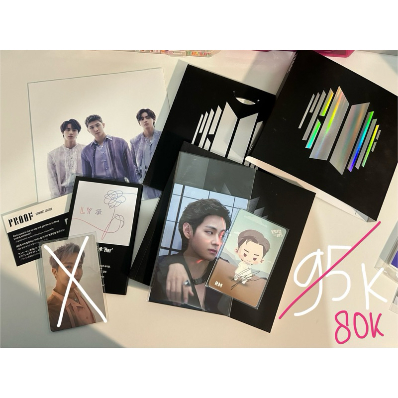 bts official album proof compact unsealed taehyung postcard
