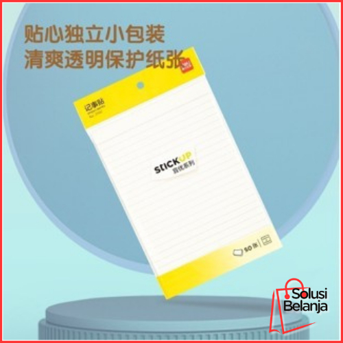 

DELI043 Sticky Notes / Memo Tempel Bergaris 50 lembar 20cm Lem Kuat 21582 Y1683