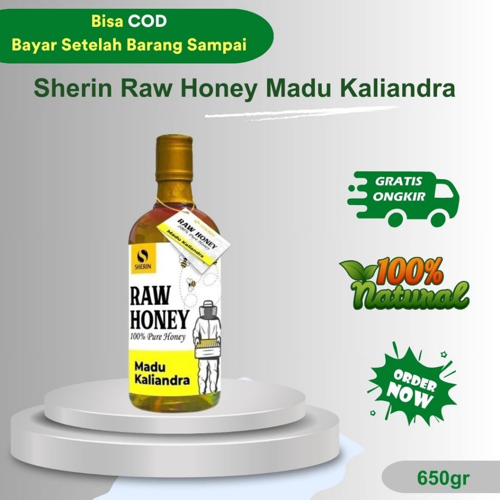 

SHERIN Madu Kaliandra Raw Honey Isi 650gr
