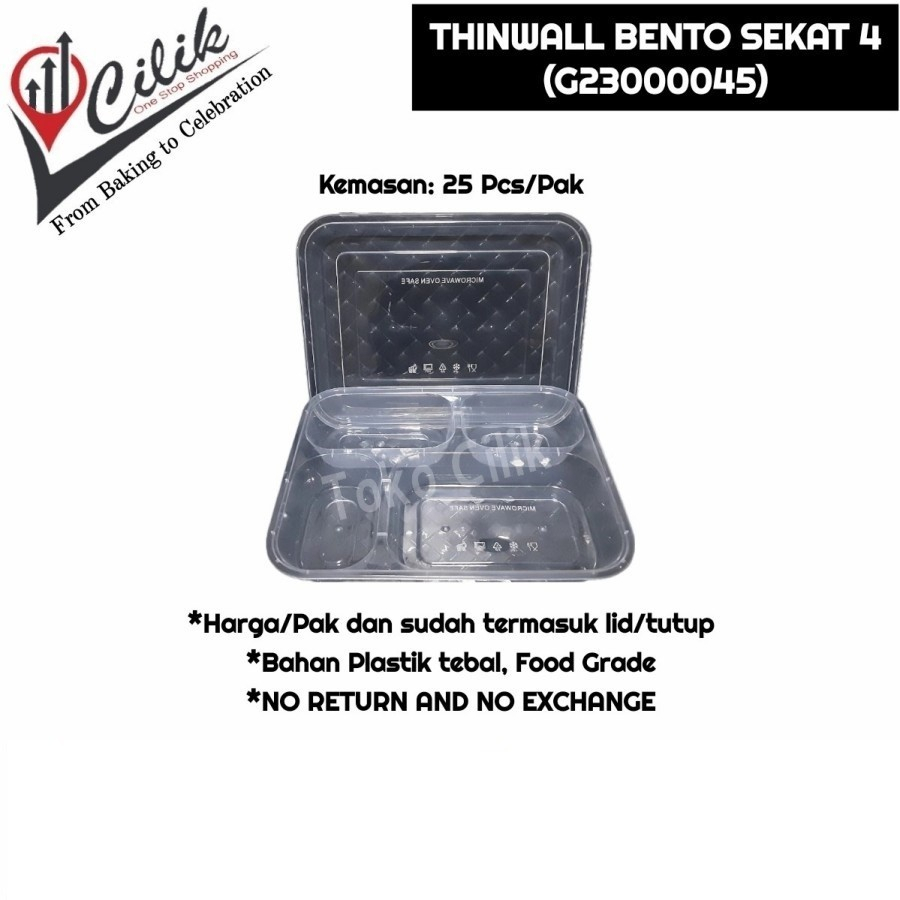 thinwall+bento+ompreng+bento+sekat+4+bentuk+mangkok+sekat+inner+bentuk+kepala+mickey+kemasan+wadah+t