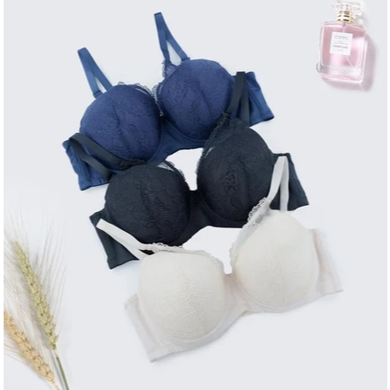PUSH UP BRA YOUNG CURVES BY YOUNG HEARTS C03-10277 277 BRA PAKAI KAWAT PAKAI BUSA LACE SIZE 32B (B70