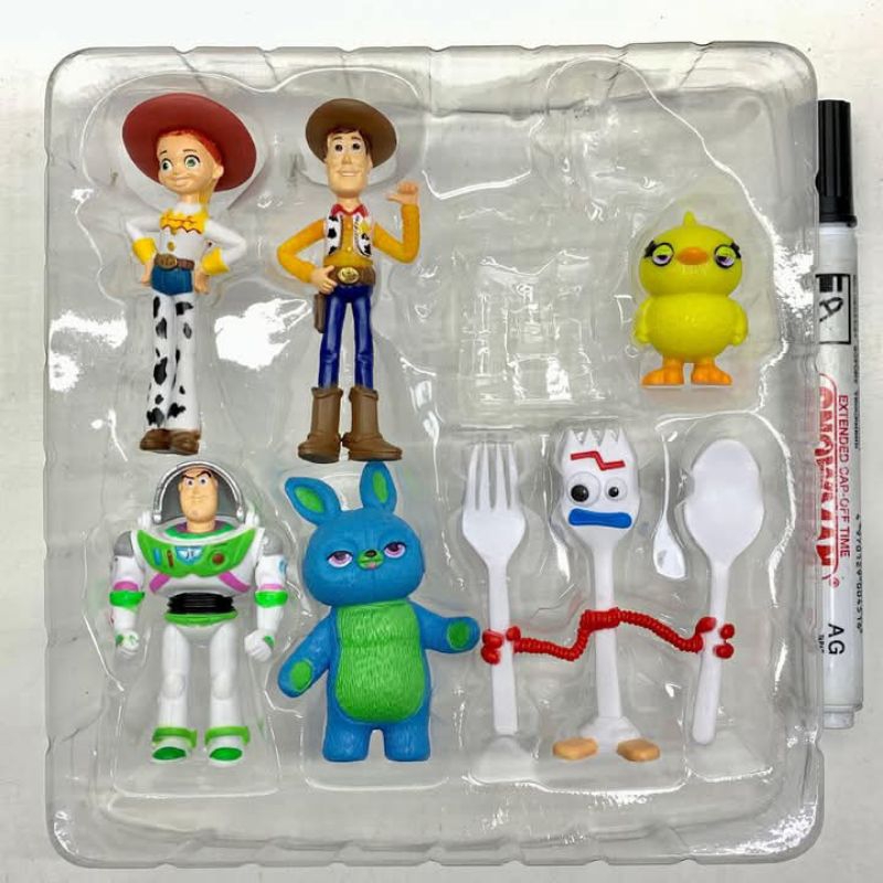mainan static figure Toy story boxset mini statue detail set toy story 4 pixar disney buzzlightyear 