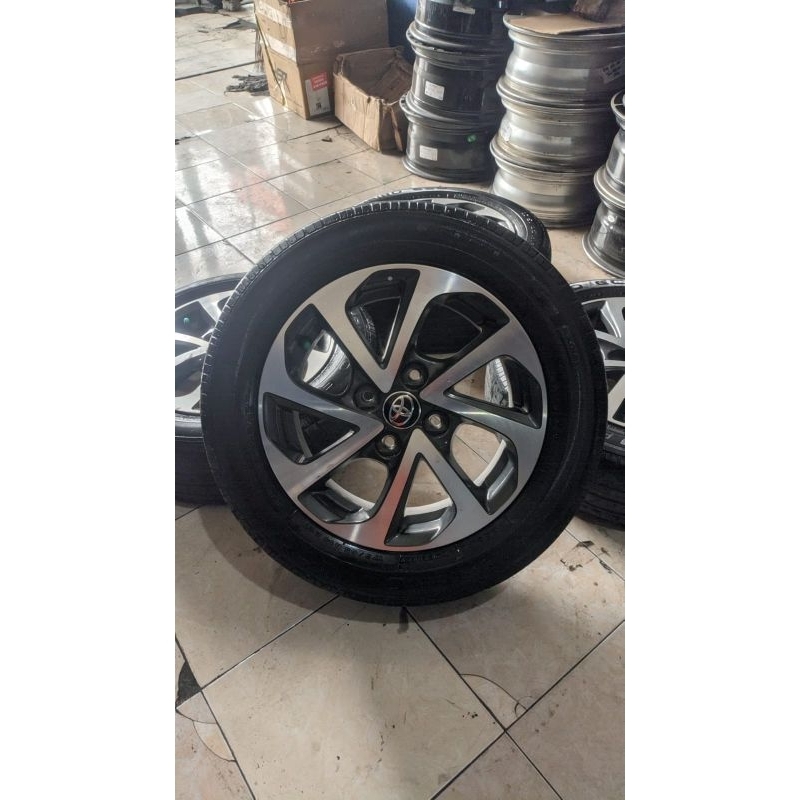 velg Asli copotan mobil toyota agya trd r14x5,5 pcd 4x100 et 45 ban bonus