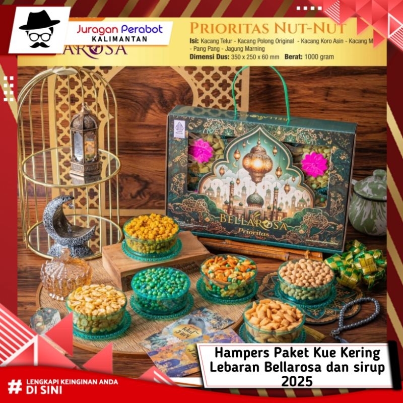

HOT PRODUCT BELLAROSA Hampers Paket Kuker Lebaran Bellarossa dan Sirup / EXP 2026