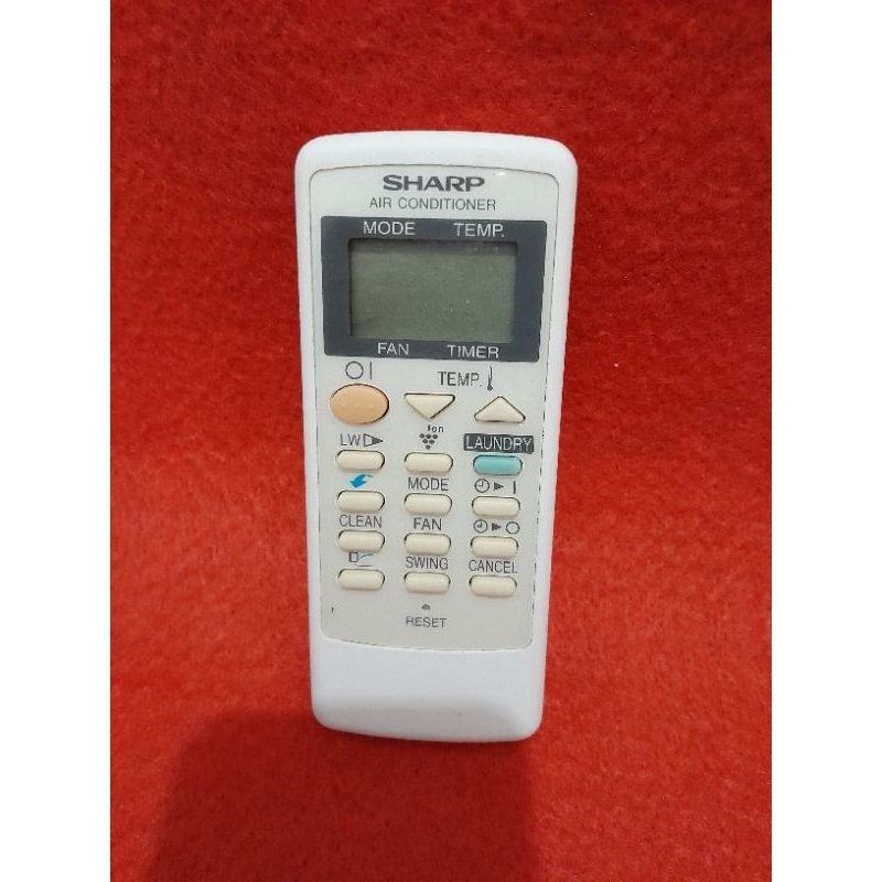 Remote AC SHARP LW LAUNDRY Original Asli . CRMC - A820JBEZ .