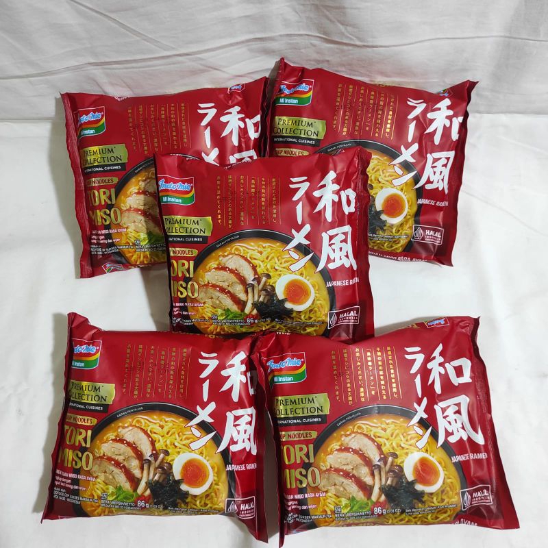 

Indomie Japanese Ramen Premium Collection Tori Miso 86 gr 5 bungkus