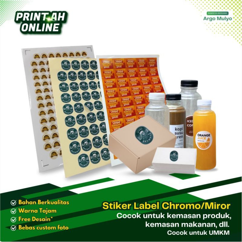 

Stiker Label Makanan dan Snack Satuan