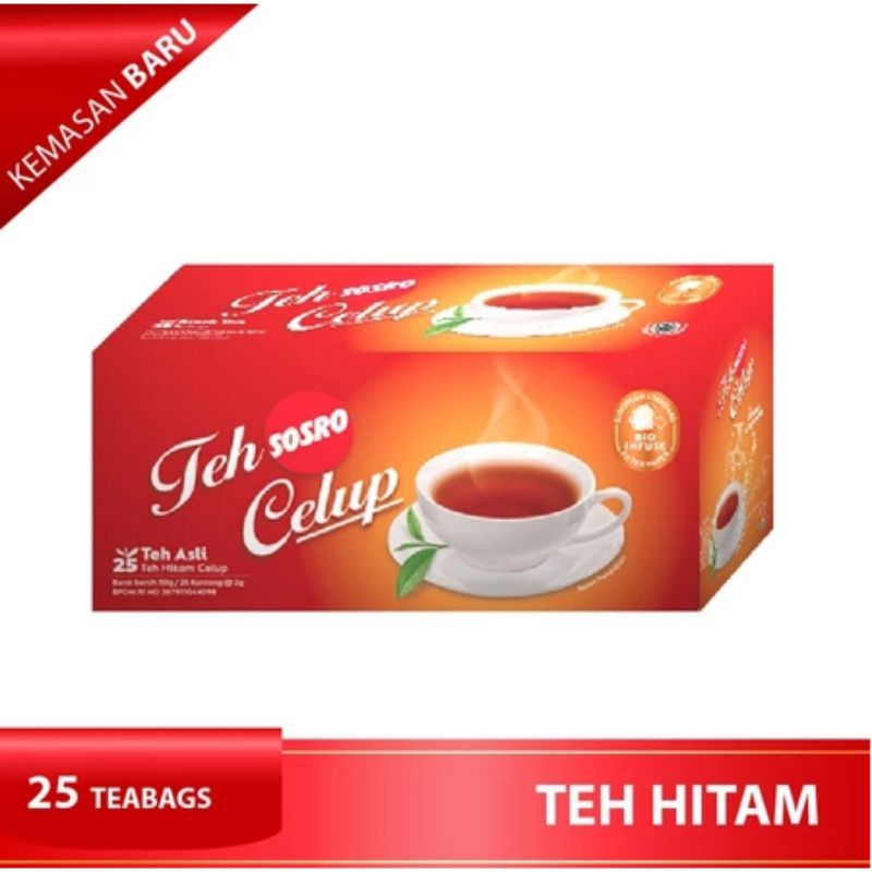 

Teh celup sosro isi 25 Pc