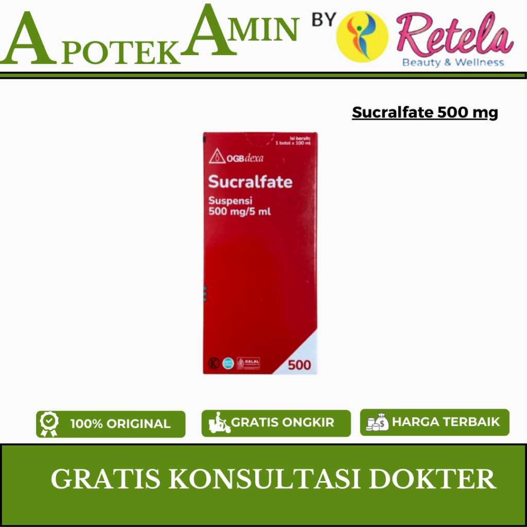 SUCRALFATE 500MG/5ML SUSPENSI 100ML