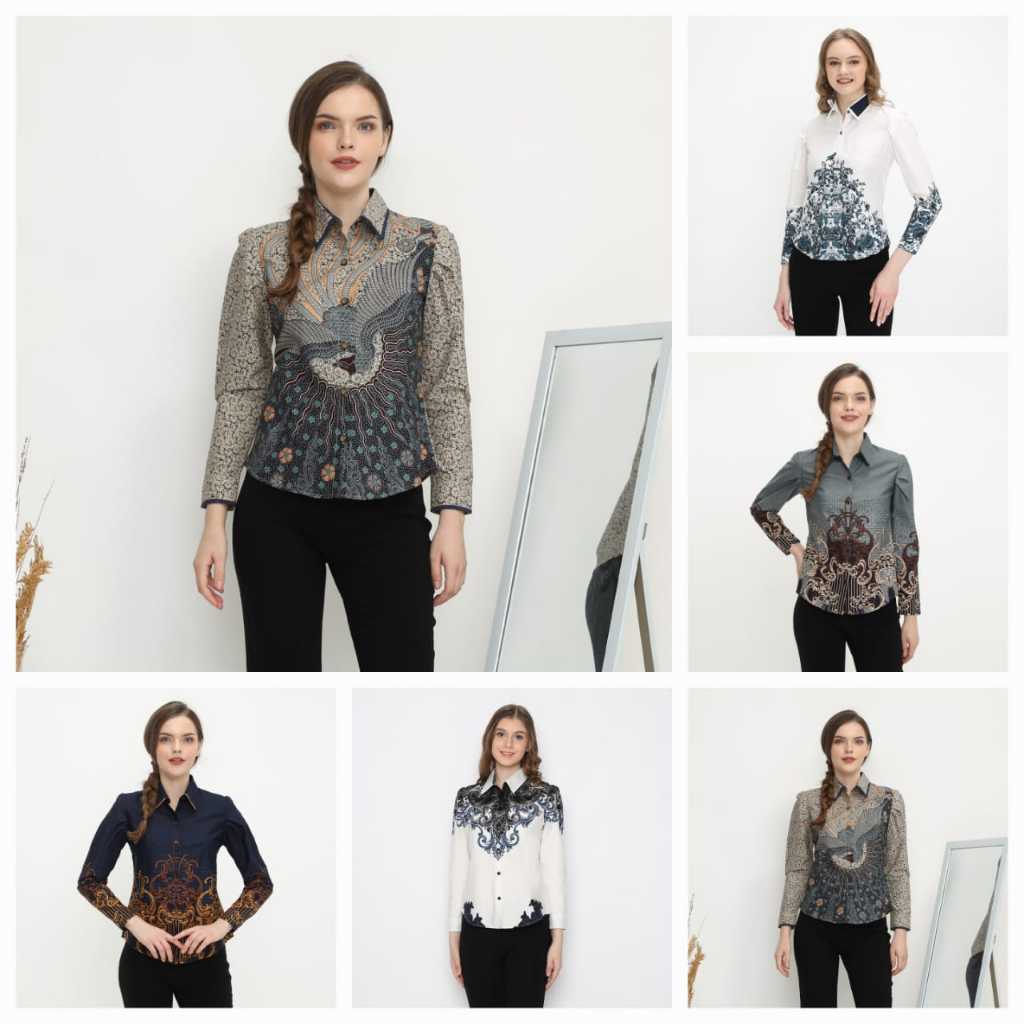 LUIGI RICCIO | Batik wanita modern | Batik kantor wanita - Part 2 Semi Formal Casual Kerja Kantor