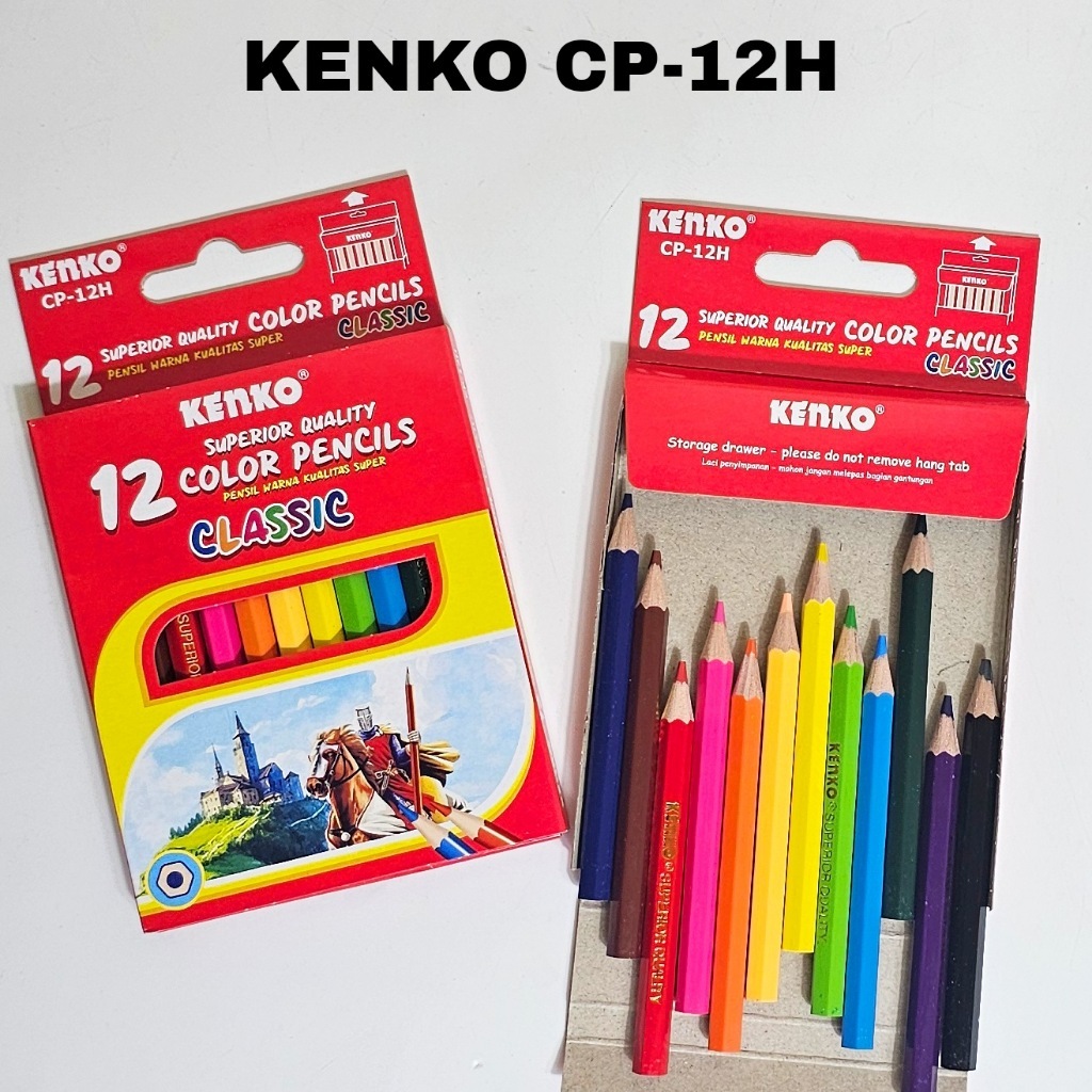 

PENSIL WARNA KENKO 12 PCS PENDEK CLASSIC
