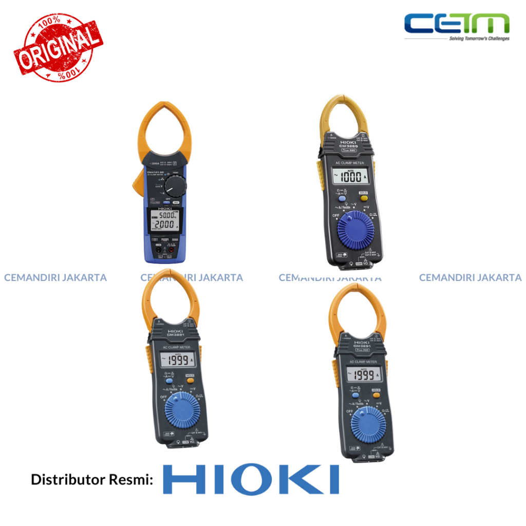 Hioki CM4141-50 KIT, CM3289, CM3281, CM3291 AC Clamp Meter