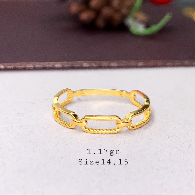 Cincin Emas Hermis Terbaru‼️Kasual Cincin BTS Blackpink Emas Kadar 700